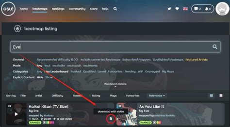 osu beatmap search|beatmap download osu.